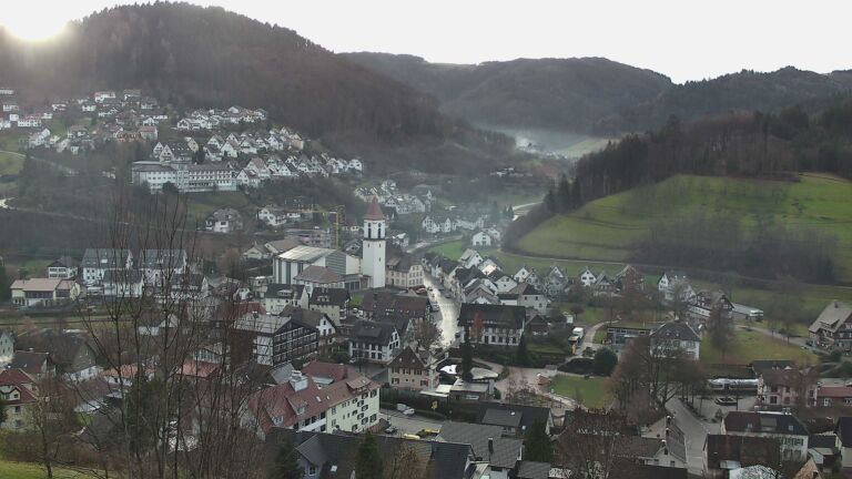 Dieses Bild zeigt eine Webcam-Aufnahme von Ottenhöfen, aufgenommen am Samstag, den 20.12.2025 um 09:20 Uhr