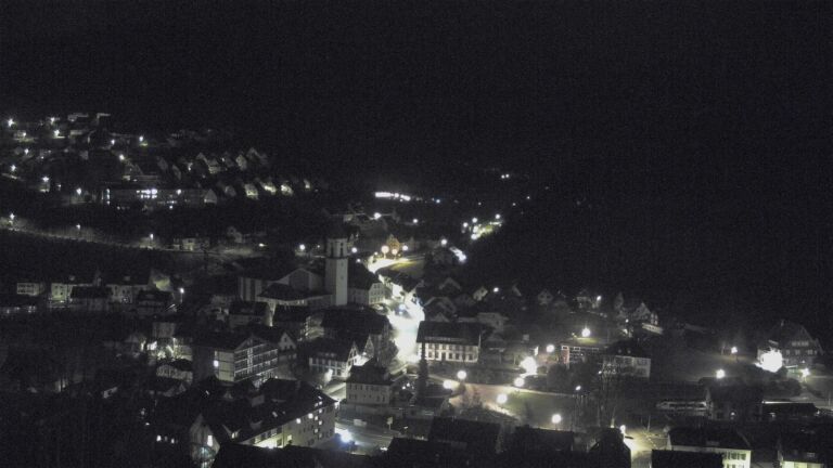 Dieses Bild zeigt eine Webcam-Aufnahme von Ottenhöfen, aufgenommen am Donnerstag, den 12.03.2026 um 03:30 Uhr