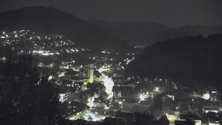 Dieses Bild zeigt eine Webcam-Aufnahme von Ottenhöfen, aufgenommen am Dienstag, den 20.10.2026 um 20:00 Uhr