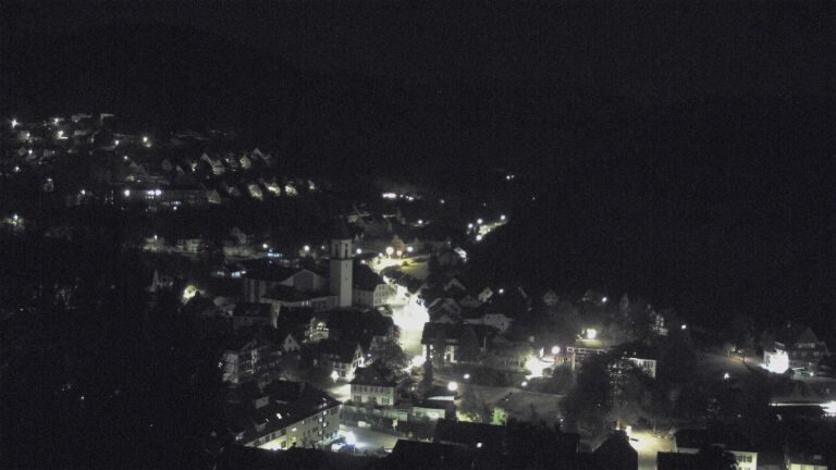 Dieses Bild zeigt eine Webcam-Aufnahme von Ottenhöfen, aufgenommen am Dienstag, den 20.10.2026 um 03:00 Uhr