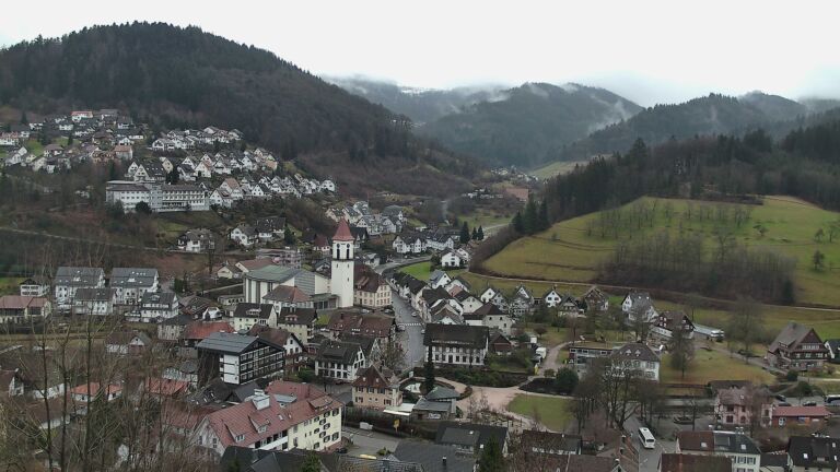 Dieses Bild zeigt eine Webcam-Aufnahme von Ottenhöfen, aufgenommen am Donnerstag, den 29.01.2026 um 15:00 Uhr