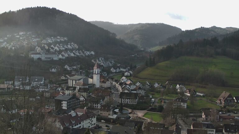 Dieses Bild zeigt eine Webcam-Aufnahme von Ottenhöfen, aufgenommen am Donnerstag, den 12.03.2026 um 08:30 Uhr