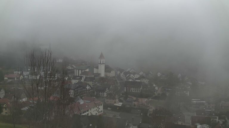 Dieses Bild zeigt eine Webcam-Aufnahme von Ottenhöfen, aufgenommen am Dienstag, den 16.12.2025 um 13:30 Uhr