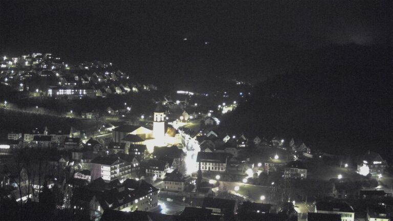 Dieses Bild zeigt eine Webcam-Aufnahme von Ottenhöfen, aufgenommen am Mittwoch, den 11.03.2026 um 19:30 Uhr