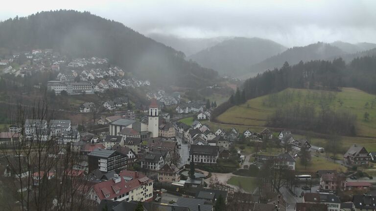 Dieses Bild zeigt eine Webcam-Aufnahme von Ottenhöfen, aufgenommen am Donnerstag, den 12.02.2026 um 12:30 Uhr