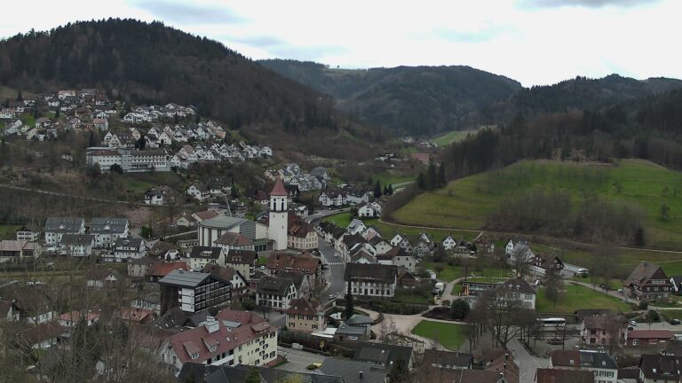 Dieses Bild zeigt eine Webcam-Aufnahme von Ottenhöfen, aufgenommen am Montag, den 16.03.2026 um 12:30 Uhr