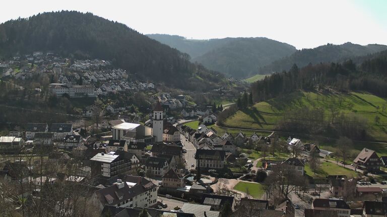 Dieses Bild zeigt eine Webcam-Aufnahme von Ottenhöfen, aufgenommen am Mittwoch, den 18.03.2026 um 10:50 Uhr