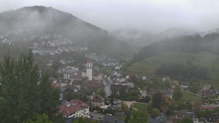Dieses Bild zeigt eine Webcam-Aufnahme von Ottenhöfen, aufgenommen am Mittwoch, den 21.10.2026 um 08:50 Uhr