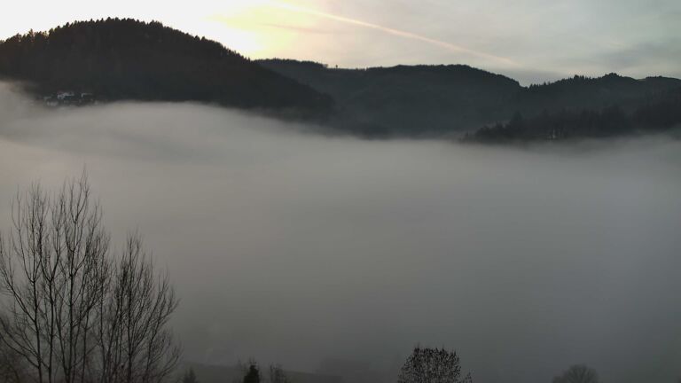 Dieses Bild zeigt eine Webcam-Aufnahme von Ottenhöfen, aufgenommen am Sonntag, den 21.12.2025 um 08:20 Uhr