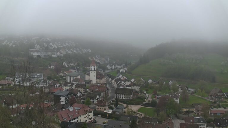 Dieses Bild zeigt eine Webcam-Aufnahme von Ottenhöfen, aufgenommen am Montag, den 13.04.2026 um 15:50 Uhr