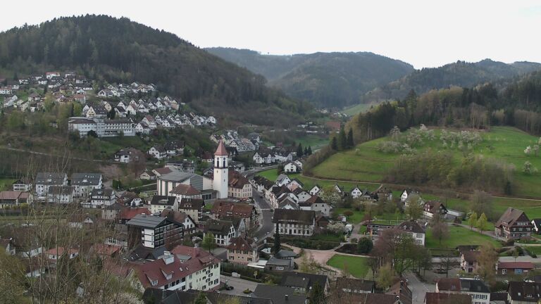 Dieses Bild zeigt eine Webcam-Aufnahme von Ottenhöfen, aufgenommen am Samstag, den 11.04.2026 um 07:50 Uhr