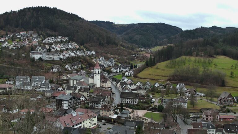 Dieses Bild zeigt eine Webcam-Aufnahme von Ottenhöfen, aufgenommen am Sonntag, den 22.02.2026 um 09:50 Uhr