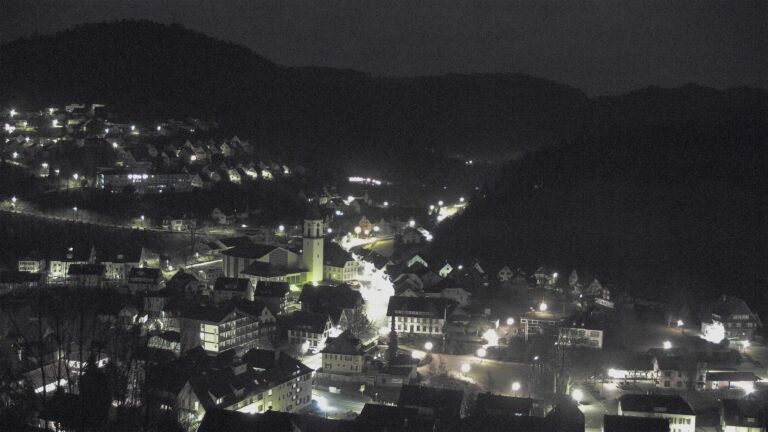 Dieses Bild zeigt eine Webcam-Aufnahme von Ottenhöfen, aufgenommen am Sonntag, den 01.02.2026 um 06:10 Uhr