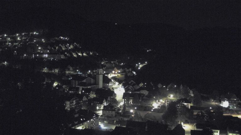 Dieses Bild zeigt eine Webcam-Aufnahme von Ottenhöfen, aufgenommen am Sonntag, den 11.10.2026 um 00:00 Uhr