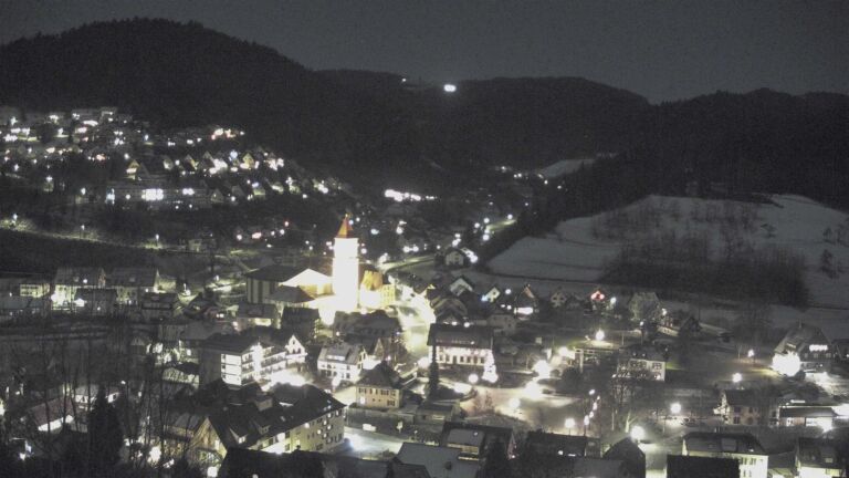 Dieses Bild zeigt eine Webcam-Aufnahme von Ottenhöfen, aufgenommen am Mittwoch, den 31.12.2025 um 20:40 Uhr