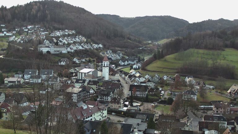 Dieses Bild zeigt eine Webcam-Aufnahme von Ottenhöfen, aufgenommen am Mittwoch, den 17.12.2025 um 10:00 Uhr