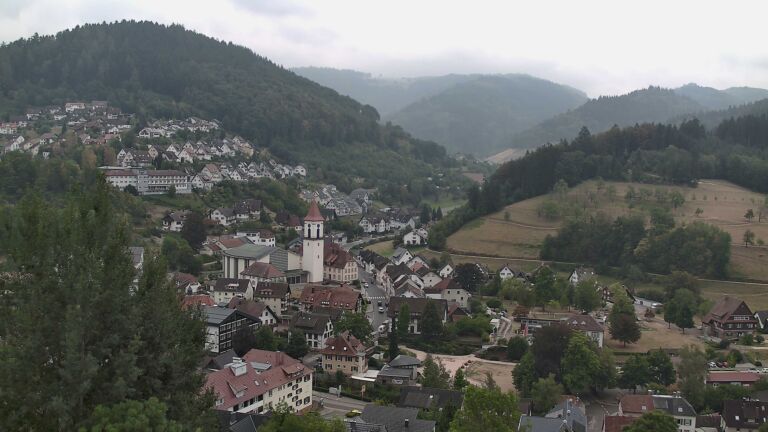Dieses Bild zeigt eine Webcam-Aufnahme von Ottenhöfen, aufgenommen am Montag, den 17.08.2026 um 11:40 Uhr