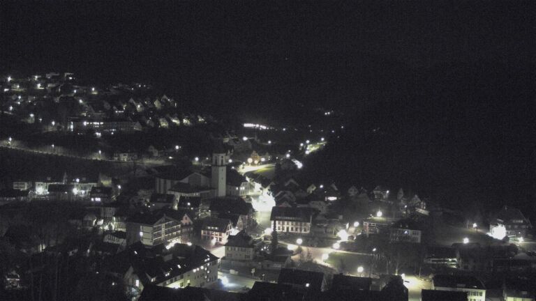 Dieses Bild zeigt eine Webcam-Aufnahme von Ottenhöfen, aufgenommen am Sonntag, den 22.03.2026 um 00:00 Uhr