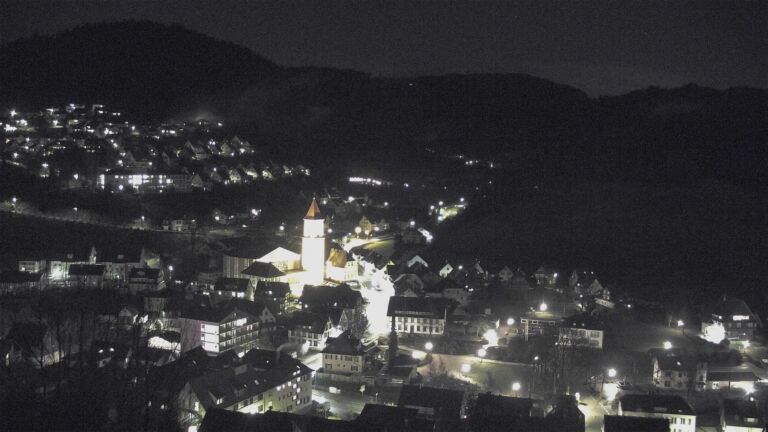 Dieses Bild zeigt eine Webcam-Aufnahme von Ottenhöfen, aufgenommen am Dienstag, den 24.02.2026 um 21:00 Uhr