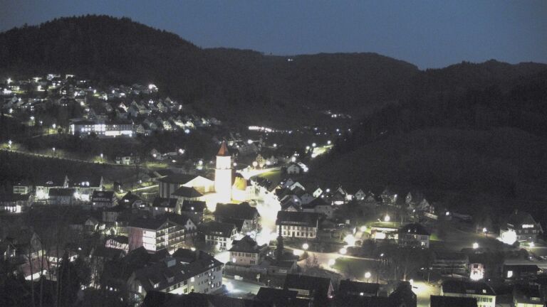 Dieses Bild zeigt eine Webcam-Aufnahme von Ottenhöfen, aufgenommen am Dienstag, den 24.03.2026 um 19:30 Uhr