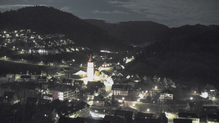Dieses Bild zeigt eine Webcam-Aufnahme von Ottenhöfen, aufgenommen am Dienstag, den 31.03.2026 um 21:30 Uhr