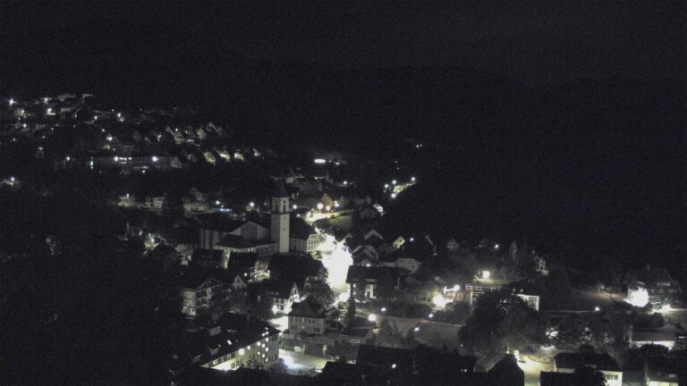 Dieses Bild zeigt eine Webcam-Aufnahme von Ottenhöfen, aufgenommen am Mittwoch, den 09.09.2026 um 01:00 Uhr