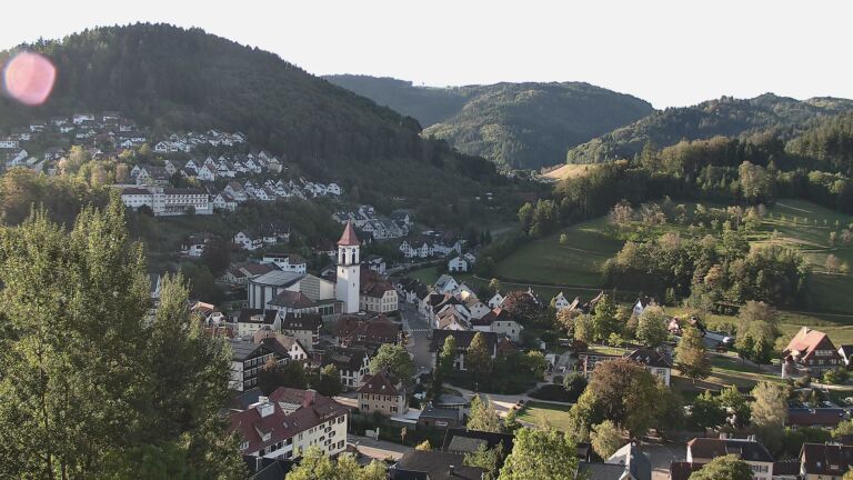 Dieses Bild zeigt eine Webcam-Aufnahme von Ottenhöfen, aufgenommen am Freitag, den 25.09.2026 um 08:50 Uhr