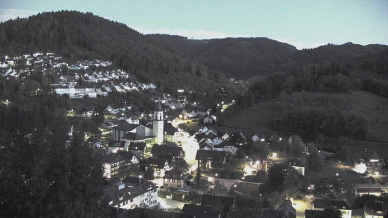 Dieses Bild zeigt eine Webcam-Aufnahme von Ottenhöfen, aufgenommen am Mittwoch, den 23.09.2026 um 20:00 Uhr