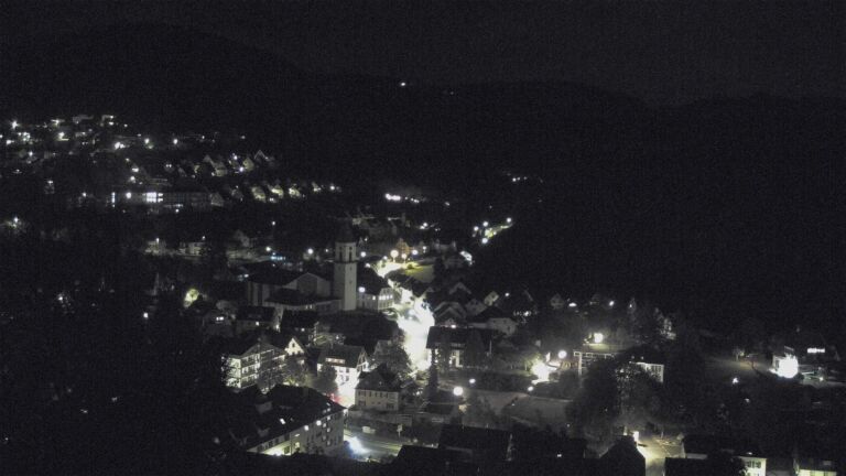 Dieses Bild zeigt eine Webcam-Aufnahme von Ottenhöfen, aufgenommen am Samstag, den 17.10.2026 um 23:00 Uhr