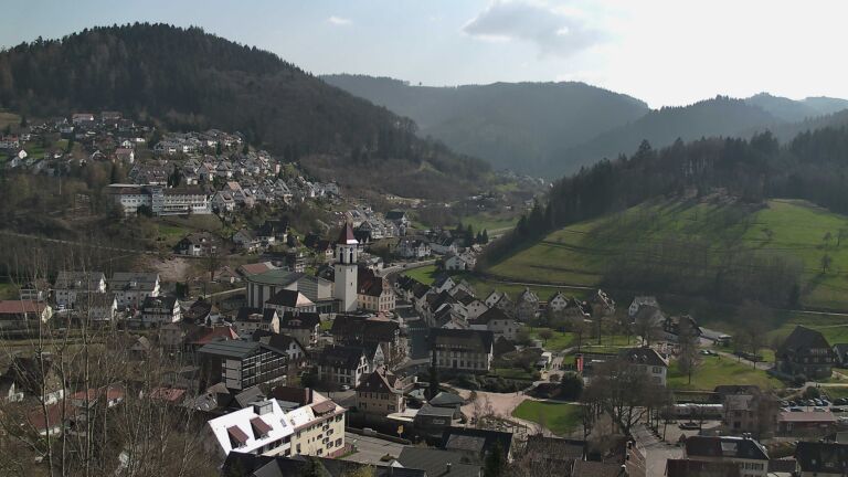 Dieses Bild zeigt eine Webcam-Aufnahme von Ottenhöfen, aufgenommen am Sonntag, den 22.03.2026 um 14:20 Uhr