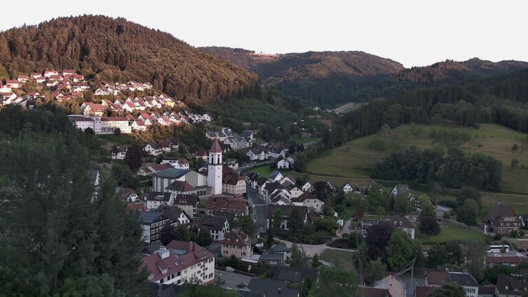 Dieses Bild zeigt eine Webcam-Aufnahme von Ottenhöfen, aufgenommen am Mittwoch, den 08.07.2026 um 21:00 Uhr