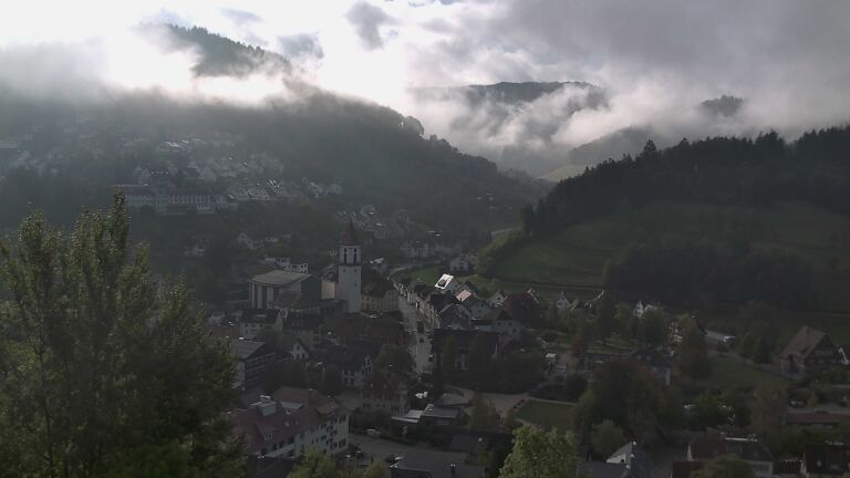 Dieses Bild zeigt eine Webcam-Aufnahme von Ottenhöfen, aufgenommen am Mittwoch, den 14.10.2026 um 10:10 Uhr