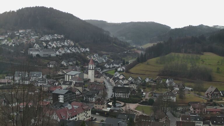 Dieses Bild zeigt eine Webcam-Aufnahme von Ottenhöfen, aufgenommen am Samstag, den 07.02.2026 um 08:30 Uhr