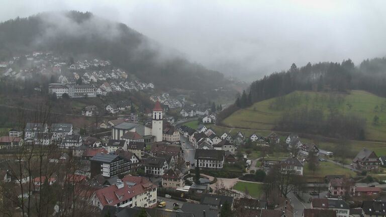 Dieses Bild zeigt eine Webcam-Aufnahme von Ottenhöfen, aufgenommen am Dienstag, den 24.02.2026 um 16:20 Uhr