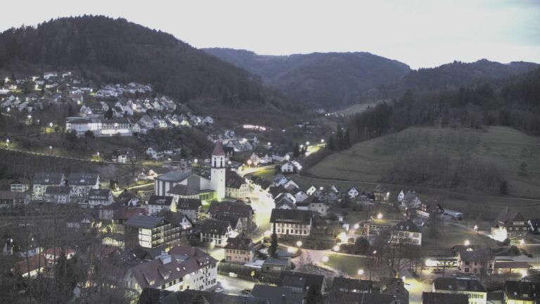 Dieses Bild zeigt eine Webcam-Aufnahme von Ottenhöfen, aufgenommen am Samstag, den 28.02.2026 um 06:40 Uhr