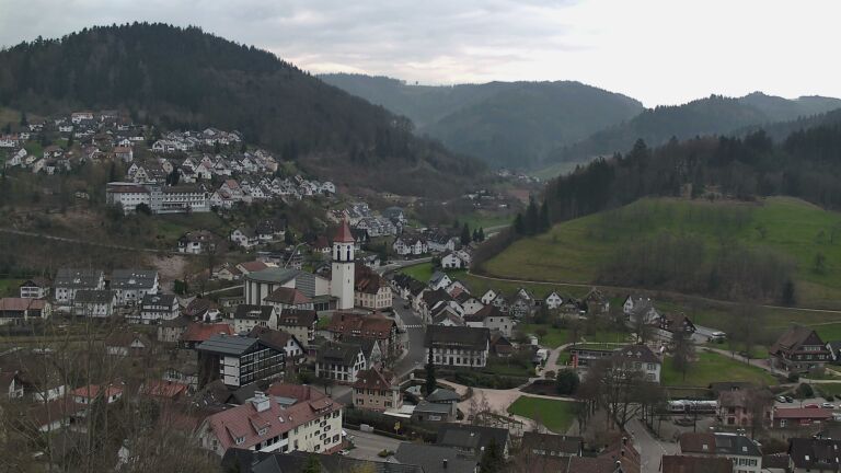 Dieses Bild zeigt eine Webcam-Aufnahme von Ottenhöfen, aufgenommen am Montag, den 23.03.2026 um 12:10 Uhr