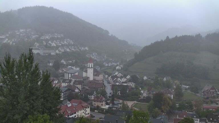 Dieses Bild zeigt eine Webcam-Aufnahme von Ottenhöfen, aufgenommen am Samstag, den 10.10.2026 um 08:40 Uhr