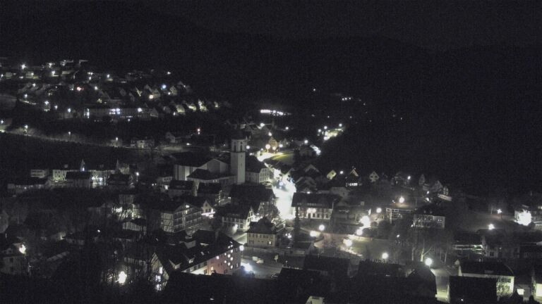 Dieses Bild zeigt eine Webcam-Aufnahme von Ottenhöfen, aufgenommen am Samstag, den 20.12.2025 um 00:30 Uhr