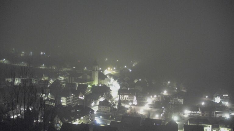 Dieses Bild zeigt eine Webcam-Aufnahme von Ottenhöfen, aufgenommen am Sonntag, den 28.12.2025 um 05:50 Uhr