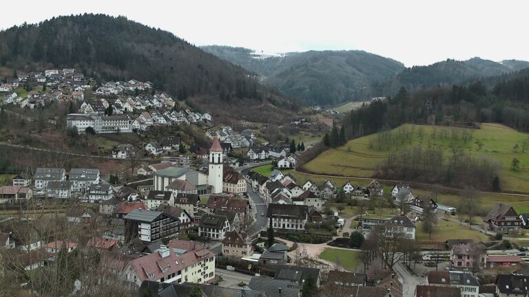 Dieses Bild zeigt eine Webcam-Aufnahme von Ottenhöfen, aufgenommen am Sonntag, den 15.02.2026 um 11:20 Uhr