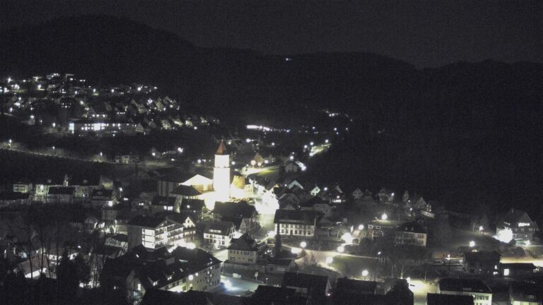 Dieses Bild zeigt eine Webcam-Aufnahme von Ottenhöfen, aufgenommen am Montag, den 23.03.2026 um 20:50 Uhr