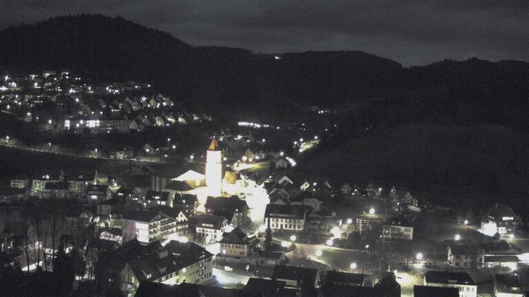 Dieses Bild zeigt eine Webcam-Aufnahme von Ottenhöfen, aufgenommen am Samstag, den 28.02.2026 um 20:40 Uhr