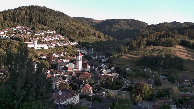 Dieses Bild zeigt eine Webcam-Aufnahme von Ottenhöfen, aufgenommen am Mittwoch, den 12.08.2026 um 19:50 Uhr