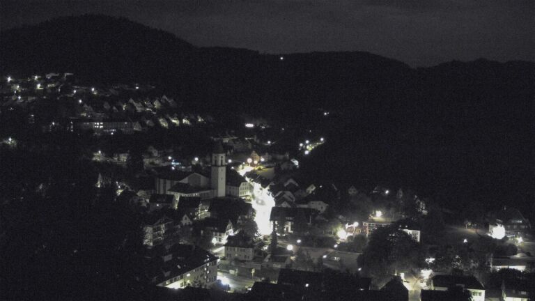 Dieses Bild zeigt eine Webcam-Aufnahme von Ottenhöfen, aufgenommen am Montag, den 31.08.2026 um 01:30 Uhr