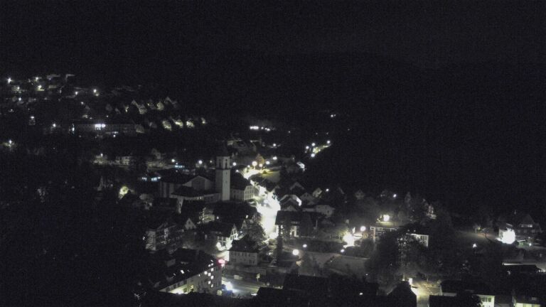 Dieses Bild zeigt eine Webcam-Aufnahme von Ottenhöfen, aufgenommen am Donnerstag, den 22.10.2026 um 03:30 Uhr