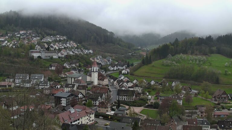 Dieses Bild zeigt eine Webcam-Aufnahme von Ottenhöfen, aufgenommen am Montag, den 13.04.2026 um 11:30 Uhr