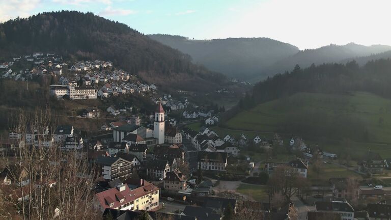 Dieses Bild zeigt eine Webcam-Aufnahme von Ottenhöfen, aufgenommen am Samstag, den 31.01.2026 um 16:10 Uhr