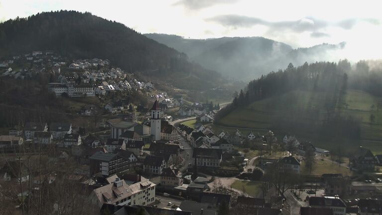 Dieses Bild zeigt eine Webcam-Aufnahme von Ottenhöfen, aufgenommen am Samstag, den 31.01.2026 um 13:10 Uhr