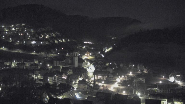 Dieses Bild zeigt eine Webcam-Aufnahme von Ottenhöfen, aufgenommen am Dienstag, den 30.12.2025 um 01:00 Uhr