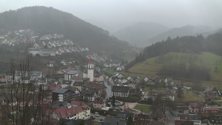 Dieses Bild zeigt eine Webcam-Aufnahme von Ottenhöfen, aufgenommen am Montag, den 23.02.2026 um 07:50 Uhr